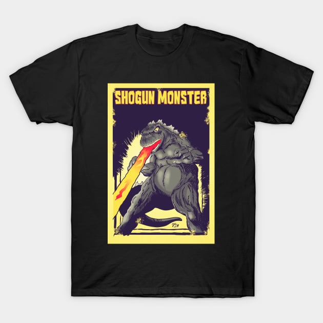 SHOGUN MONSTER GOJIRA T-Shirt by VanceCapleyArt1972